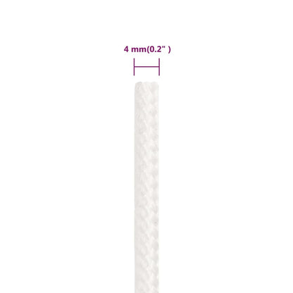 vidaXL Corde de bateau Blanc complet 4 mm 50 m Polypropylène