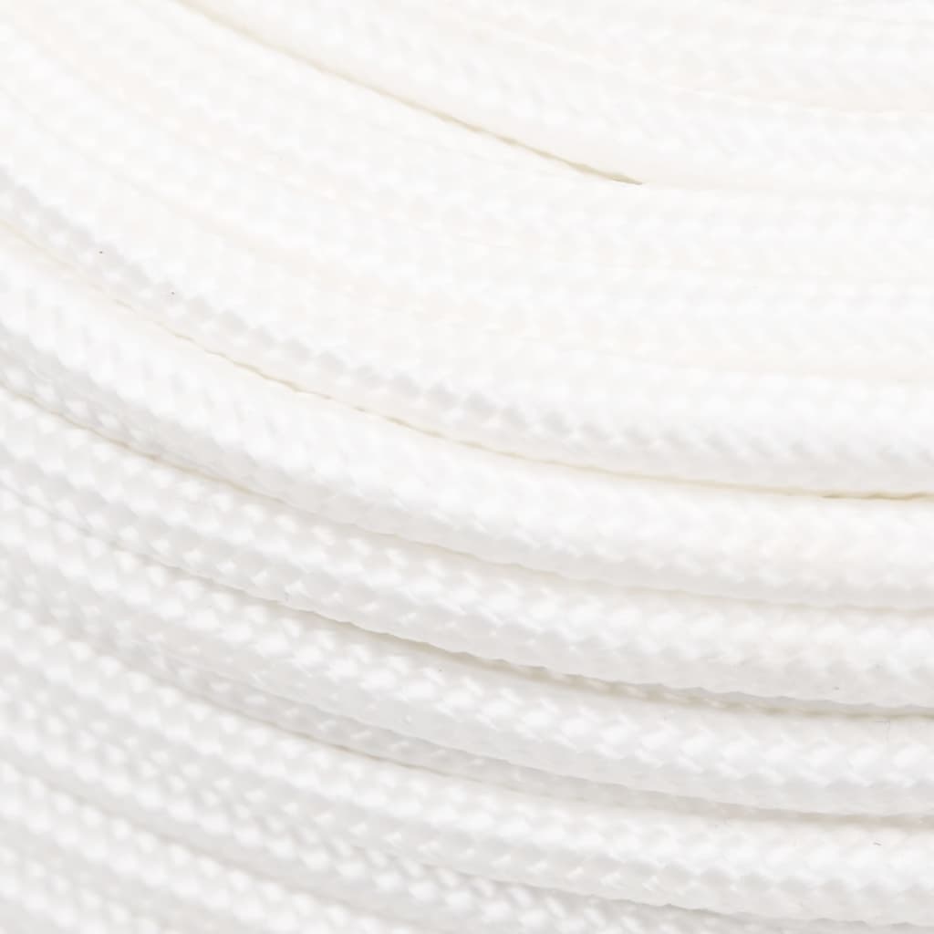 vidaXL Corde de bateau Blanc complet 6 mm 50 m Polypropylène