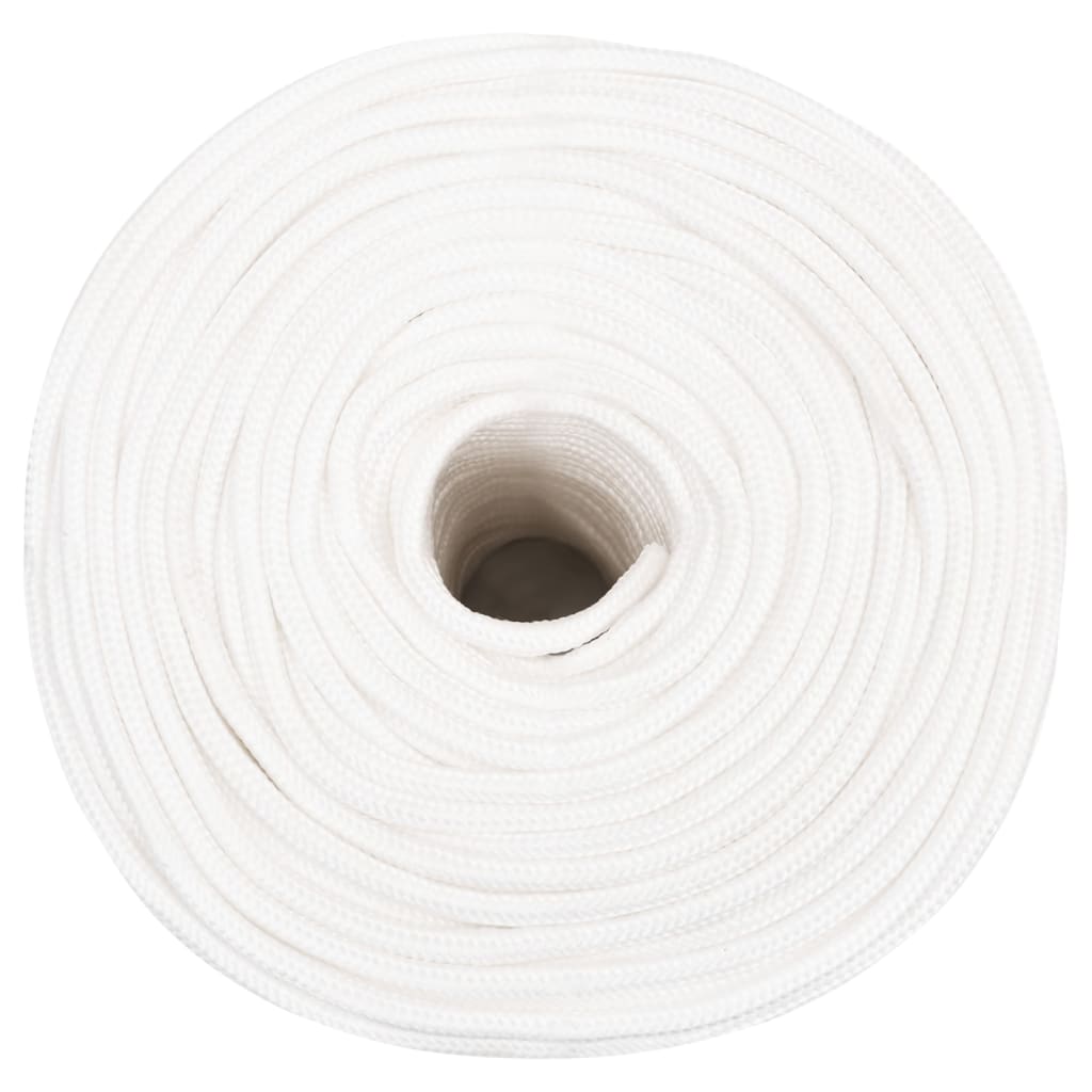 vidaXL Corde de bateau Blanc complet 6 mm 100 m Polypropylène