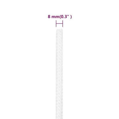 vidaXL Corde de bateau Blanc complet 8 mm 250 m Polypropylène