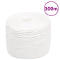 vidaXL Corde de bateau Blanc complet 10 mm 100 m Polypropylène