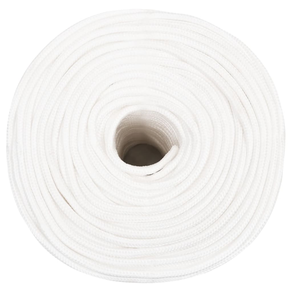 vidaXL Corde de bateau Blanc complet 10 mm 100 m Polypropylène