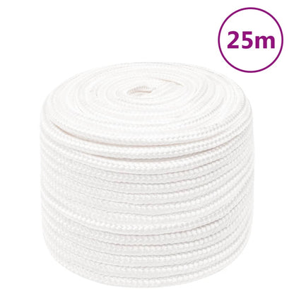 vidaXL Corde de bateau Blanc complet 12 mm 25 m Polypropylène