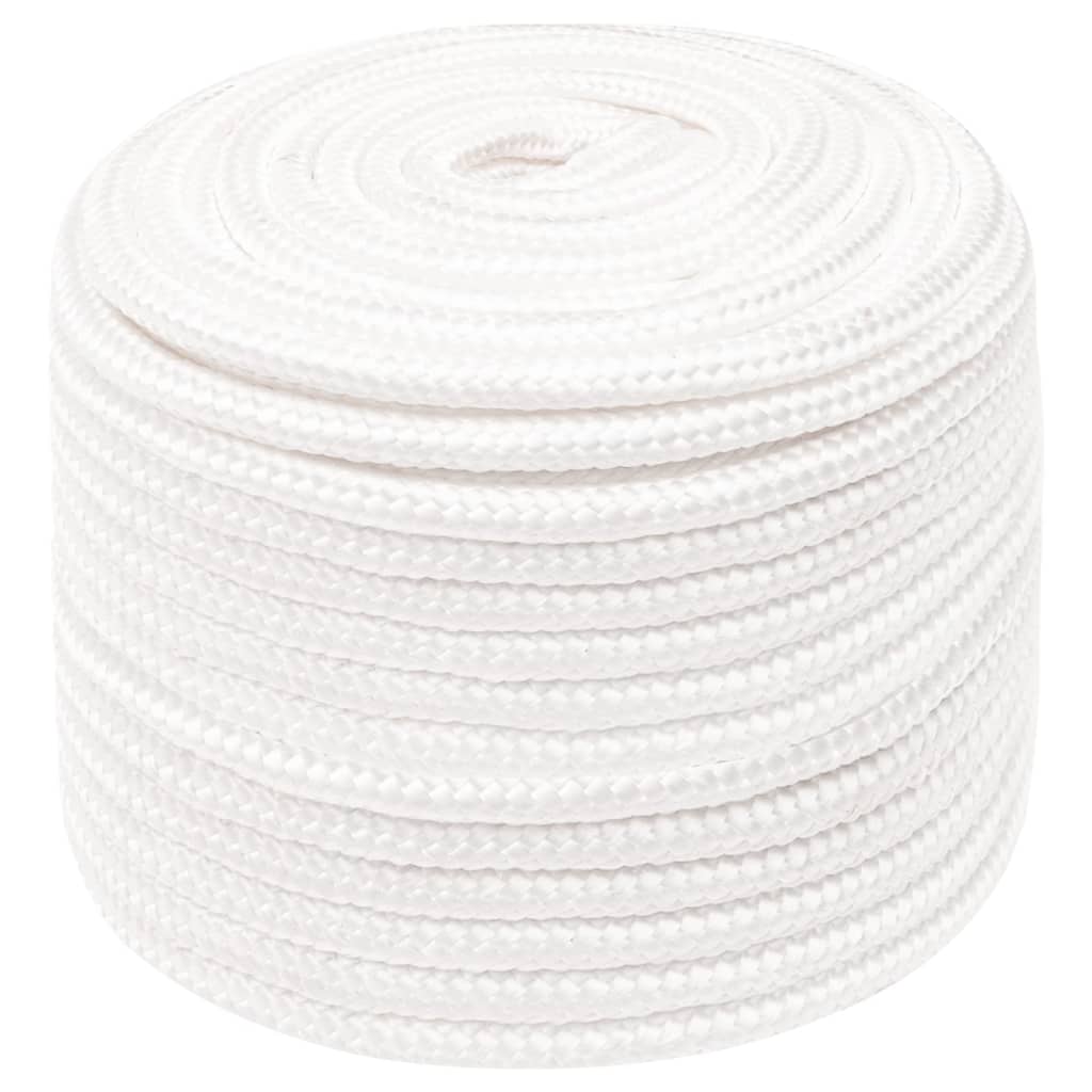 vidaXL Corde de bateau Blanc complet 12 mm 25 m Polypropylène