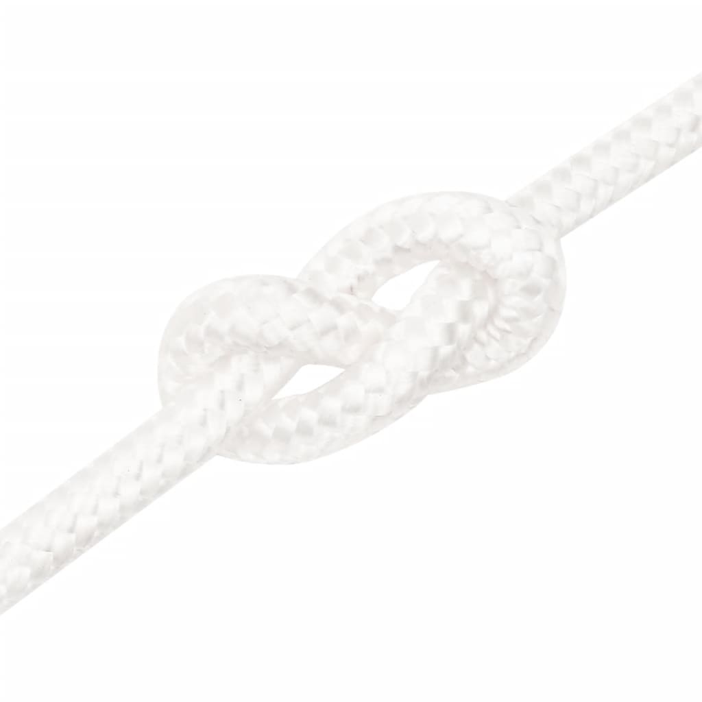 vidaXL Corde de bateau Blanc complet 12 mm 25 m Polypropylène