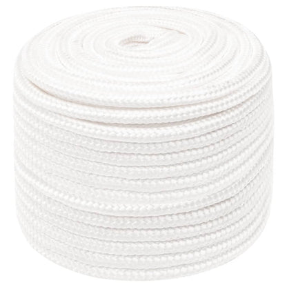 vidaXL Corde de bateau Blanc complet 12 mm 100 m Polypropylène