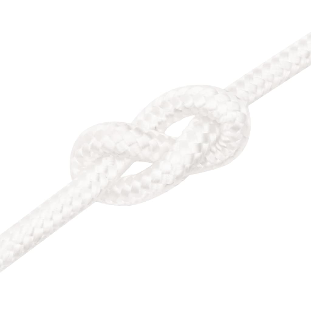 vidaXL Corde de bateau Blanc complet 12 mm 100 m Polypropylène