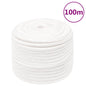 vidaXL Corde de bateau Blanc complet 14 mm 100 m Polypropylène