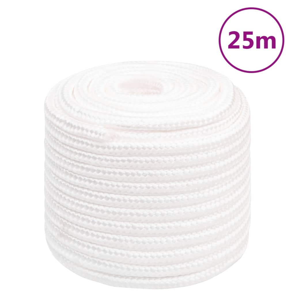 vidaXL Corde de bateau Blanc complet 18 mm 25 m Polypropylène