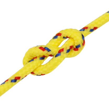 vidaXL Corde de bateau Jaune 3 mm 25 m Polypropylène