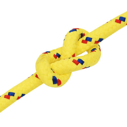 vidaXL Corde de bateau Jaune 12 mm 100 m Polypropylène
