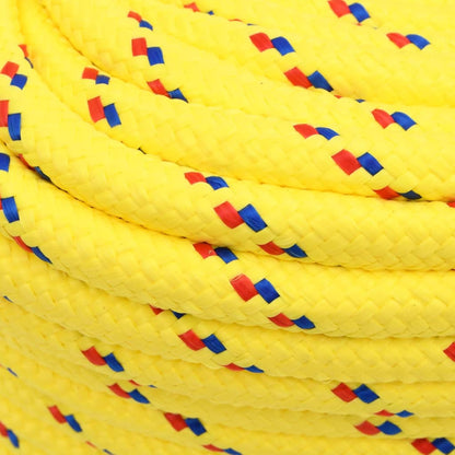vidaXL Corde de bateau Jaune 18 mm 50 m Polypropylène