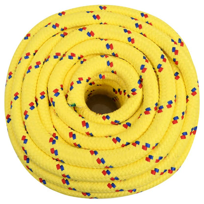 vidaXL Corde de bateau Jaune 20 mm 25 m Polypropylène