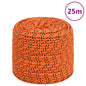 vidaXL Corde de bateau Orange 8 mm 25 m Polypropylène