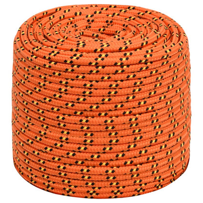 vidaXL Corde de bateau Orange 10 mm 500 m Polypropylène