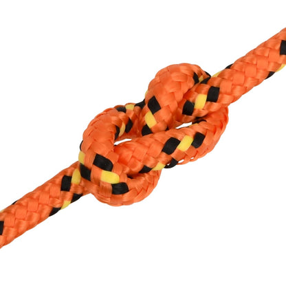 vidaXL Corde de bateau Orange 10 mm 500 m Polypropylène