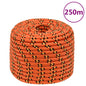 vidaXL Corde de bateau Orange 12 mm 250 m Polypropylène