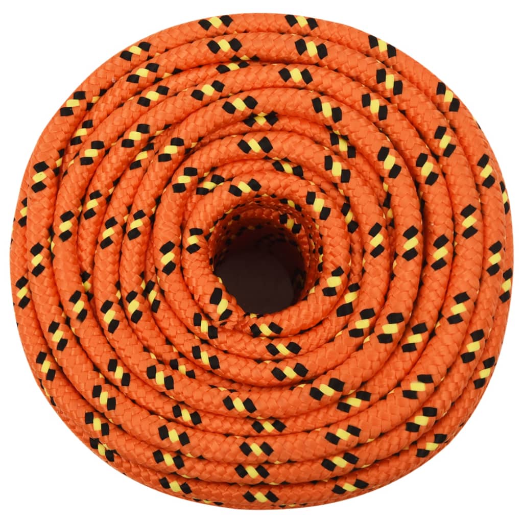 vidaXL Corde de bateau Orange 12 mm 250 m Polypropylène