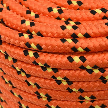 vidaXL Corde de bateau Orange 12 mm 250 m Polypropylène
