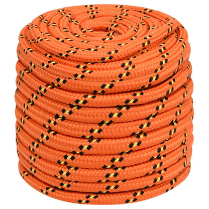 vidaXL Corde de bateau Orange 16 mm 50 m Polypropylène