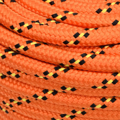 vidaXL Corde de bateau Orange 18 mm 25 m Polypropylène