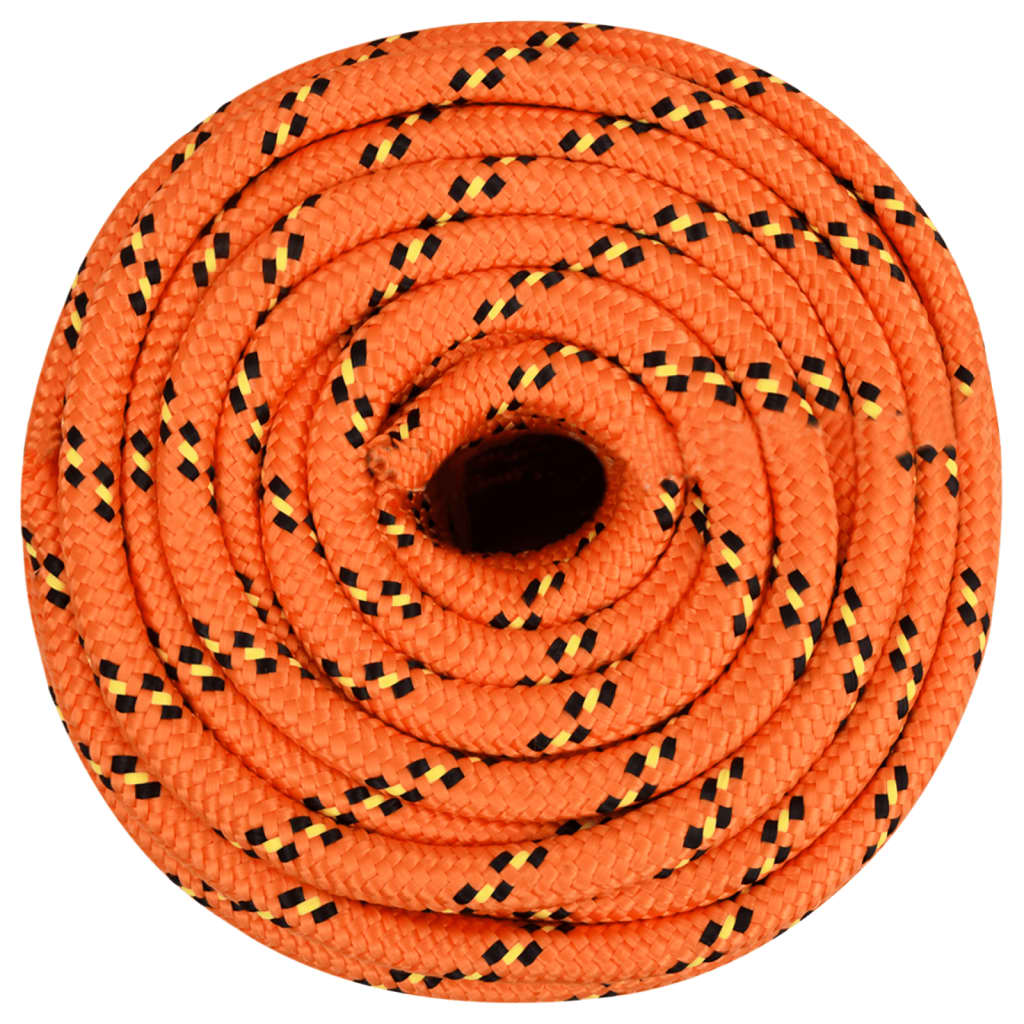 vidaXL Corde de bateau Orange 18 mm 50 m Polypropylène