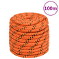 vidaXL Corde de bateau Orange 18 mm 100 m Polypropylène