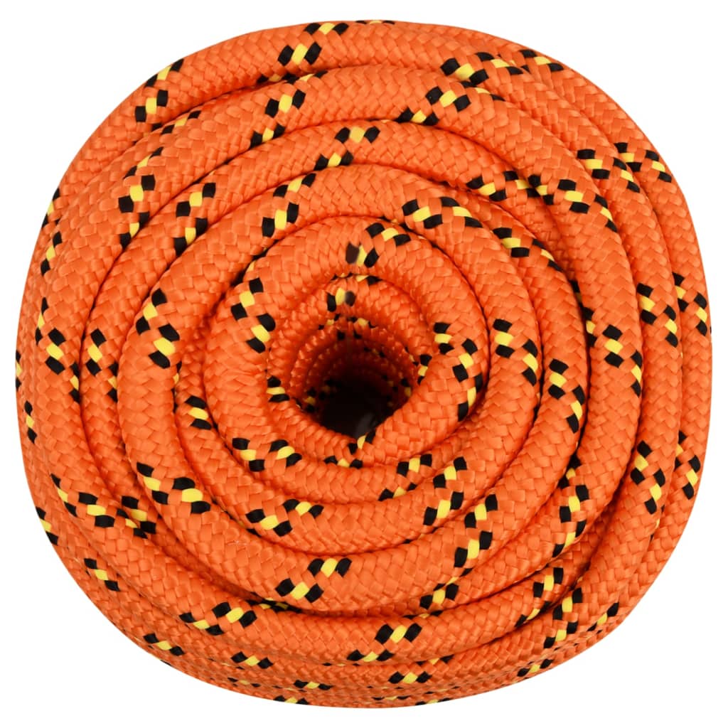 vidaXL Corde de bateau Orange 20 mm 50 m Polypropylène