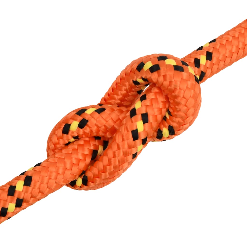 vidaXL Corde de bateau Orange 20 mm 50 m Polypropylène