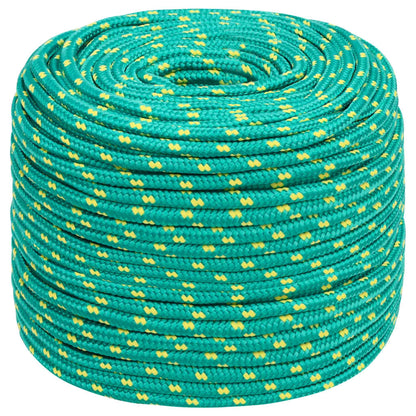 vidaXL Corde de bateau Vert 10 mm 100 m Polypropylène