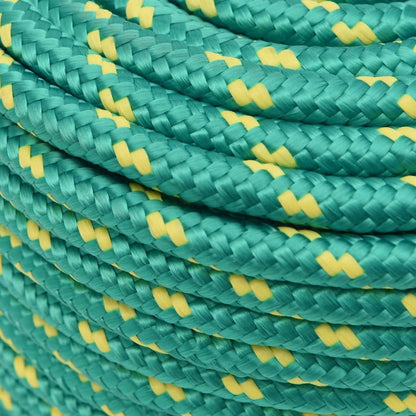 vidaXL Corde de bateau Vert 12 mm 100 m Polypropylène