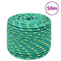 vidaXL Corde de bateau Vert 14 mm 50 m Polypropylène