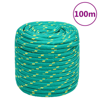 vidaXL Corde de bateau Vert 18 mm 100 m Polypropylène