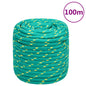 vidaXL Corde de bateau Vert 18 mm 100 m Polypropylène