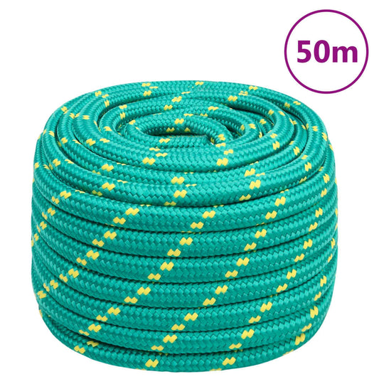 vidaXL Corde de bateau Vert 20 mm 50 m Polypropylène