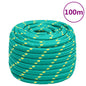 vidaXL Corde de bateau Vert 20 mm 100 m Polypropylène