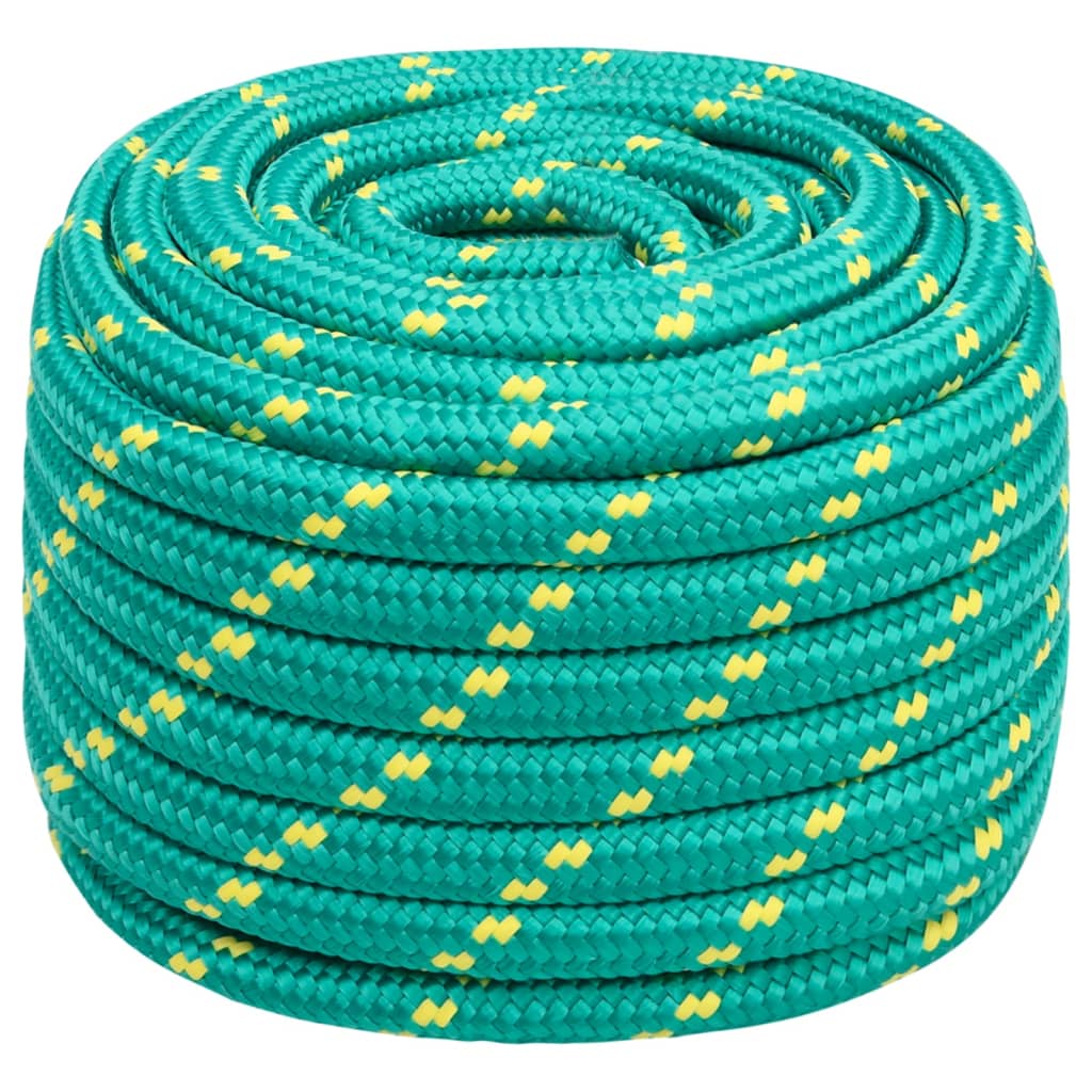 vidaXL Corde de bateau Vert 20 mm 100 m Polypropylène