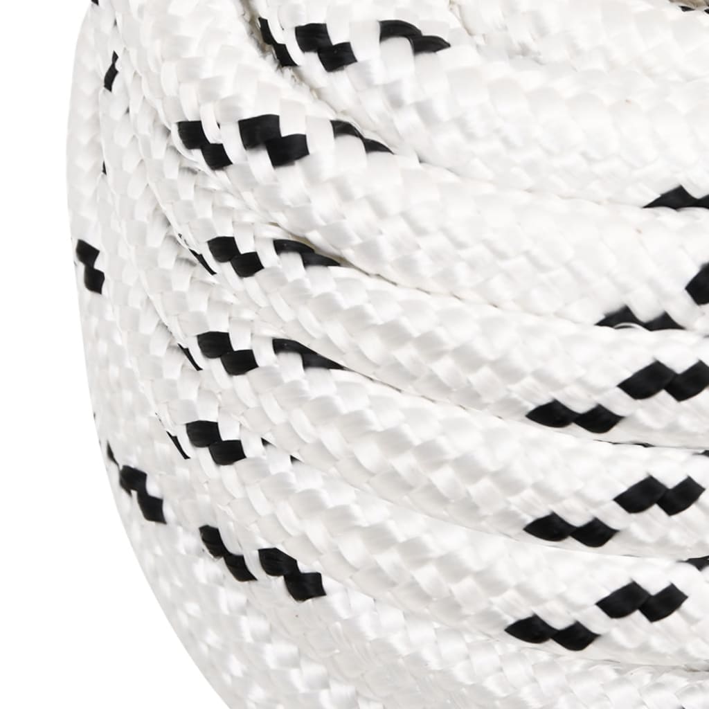 vidaXL Corde de travail Blanc 20 mm 25 m Polyester
