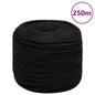 vidaXL Corde de travail Noir 10 mm 250 m Polyester