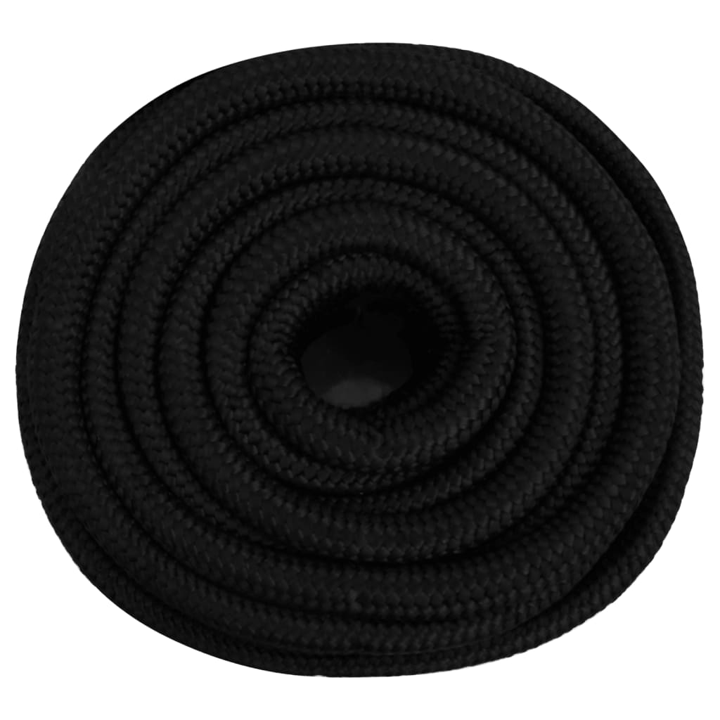 vidaXL Corde de travail Noir 20 mm 50 m Polyester