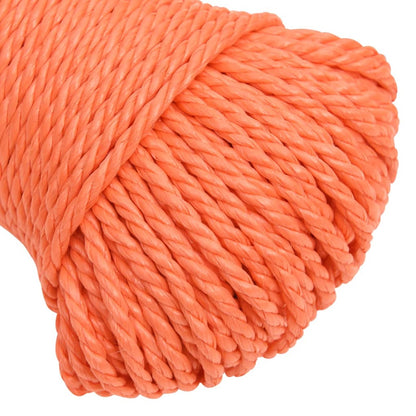 vidaXL Corde de travail Orange 3 mm 500 m Polypropylène