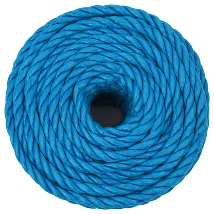 vidaXL Corde de travail Bleu 24 mm 100 m polypropylène