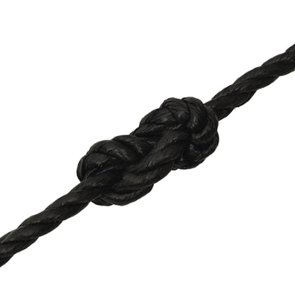 vidaXL Corde de travail Noir 12 mm 250 m polypropylène