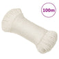 vidaXL Corde de travail Blanc 3 mm 100 m polypropylène