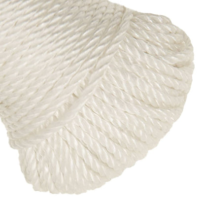 vidaXL Corde de travail Blanc 3 mm 100 m polypropylène