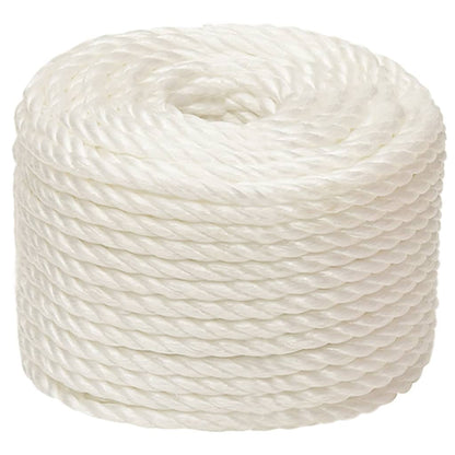 vidaXL Corde de travail Blanc 12 mm 250 m polypropylène