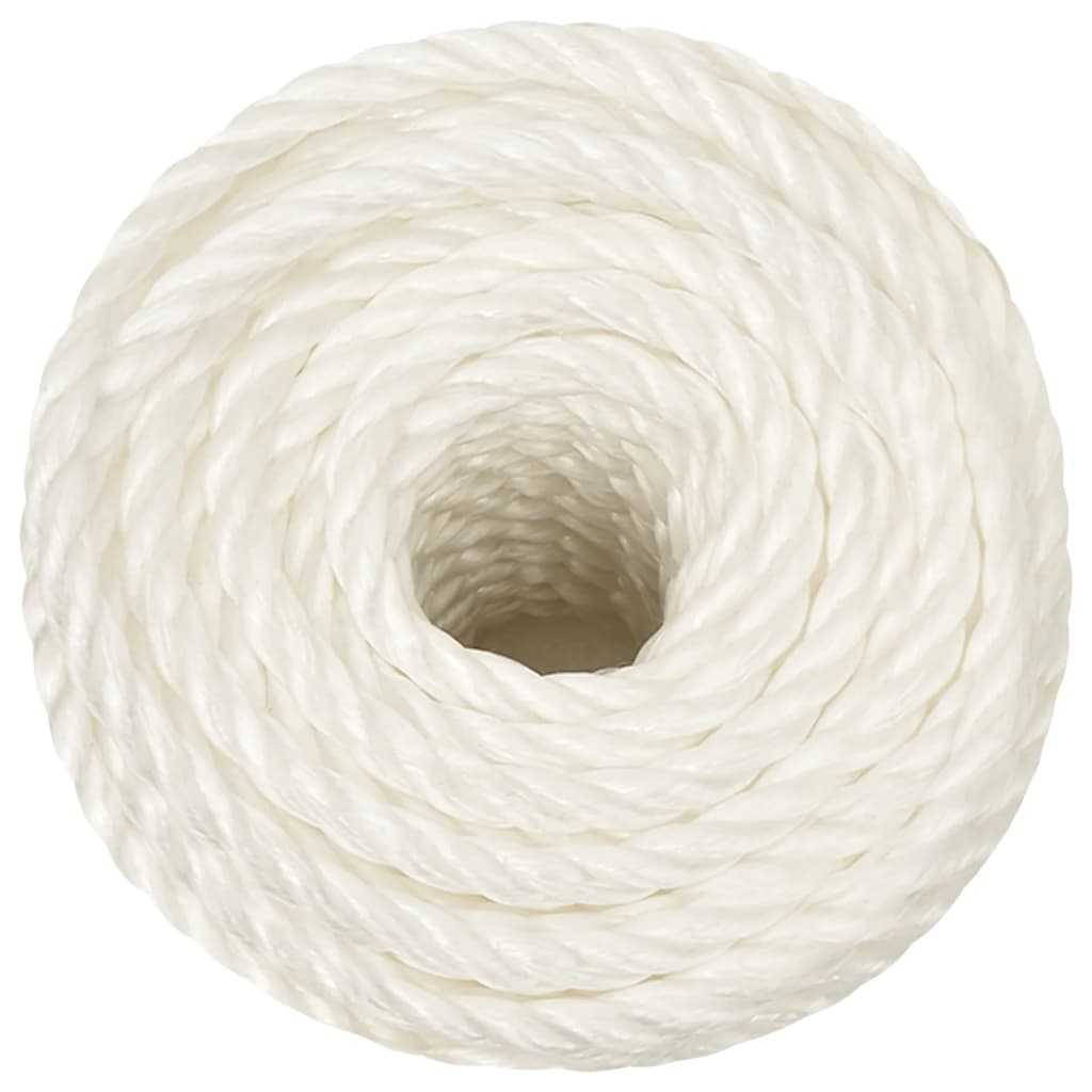 vidaXL Corde de travail Blanc 12 mm 250 m polypropylène