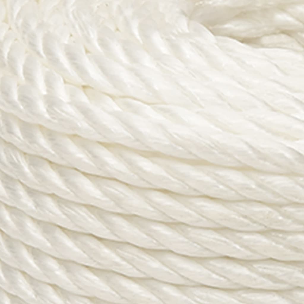 vidaXL Corde de travail Blanc 12 mm 250 m polypropylène