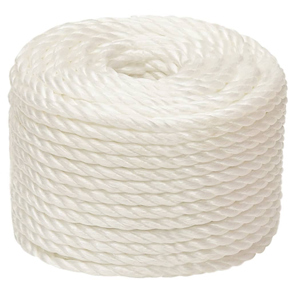 vidaXL Corde de travail Blanc 24 mm 50 m polypropylène