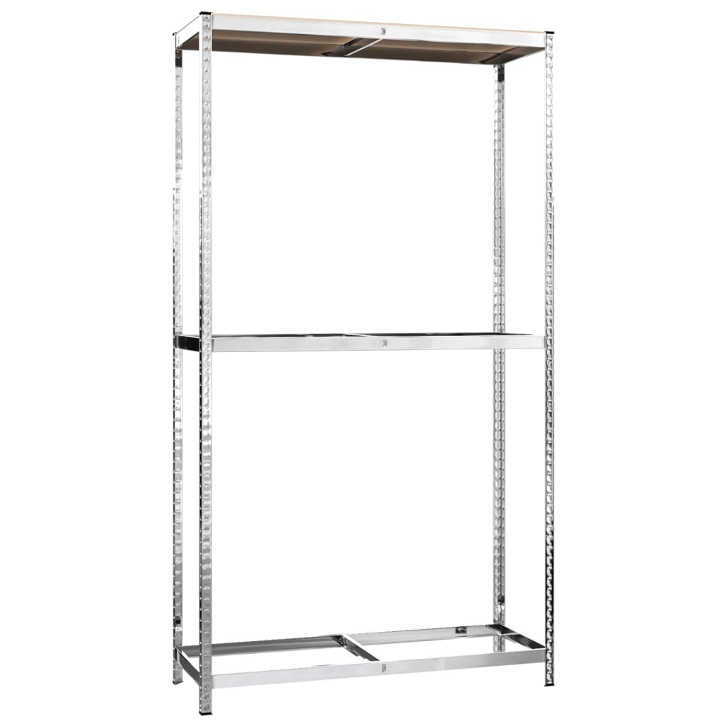 vidaXL Porte-pneus à 2 niveaux Argenté 110x40x180 cm Acier